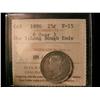 Image 1 : 1886 25¢ Obv 5; 6 over 3 ICCS F15.