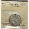 Image 1 : 1900 25¢ ICCS AU58.  Golden tints.