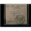 Image 1 : 1905 25¢ ICCS EF45.  Tough issue with some light lustre.  White in colour.