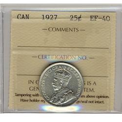 1927 25¢ ICCS EF40.
