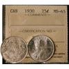Image 1 : 1930 25¢ ICCS MS65.  Gem white with full lustre.