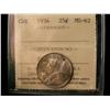Image 1 : 1934 25¢ ICCS MS62.  Light shades of toning.