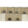 Image 1 : 1938, 1941 (2), 1947 Dot & 1948 (2) VF30.  Lot of 6 coins all ICCS graded VF30 except for 1 x 1948 I