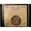 Image 1 : 1939 25¢ ICCS MS65.  Shades of blue and gold.