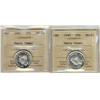 Image 1 : 1940 & 1941 25¢ ICCS MS64 Heavy Cameo.  Lot of 2 coins both designated with HC.