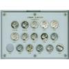 Image 1 : 1953 - 1967 25¢ Coin Set.  Includes 15 coins all Mintstate.  Missing 1962 only.  Comes in Capital Ho