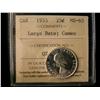 Image 1 : 1953 25¢ Large Date NSF ICCS MS65 Cameo.  Full white in colour.