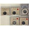 Image 1 : 1969, 1972, 1973 & 1978 25¢ MS65.  Lot of 5 graded coins, 3 ICCS and the 1969 by PCGS.  Also include