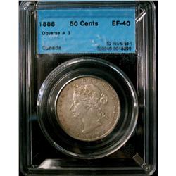 1888 50¢ CCCS EF40.  A sharp example.