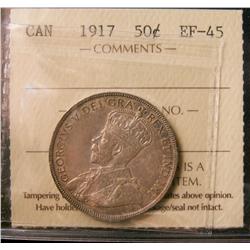 1917 50¢ ICCS EF45.