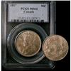 Image 1 : 1917 50¢ PCGS MS64.  Full lustre with tints of green.