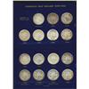 Image 1 : 1937 - 1967 50¢ Set.  Complete set in Whitman holder, with 4 extra pcs including a 1950 No des and 3