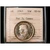 Image 1 : 1943 50¢ Far 3 ICCS MS64 Cameo.