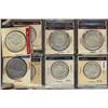 Image 1 : 1948 50¢, 1947 ST7(8), 1947 C7R(4), 1935 & 1936 $1.  Lot of 15 pcs. Fine to EF.  Should be viewed.