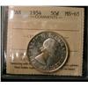 Image 1 : 1954 50¢ ICCS MS65.  Light shades of gold.
