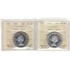 Image 1 : 1959 & 1960 50¢ ICCS PL66 Hvy Cameo.  Lot of two coins.