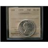 Image 1 : 1959 50¢ ICCS MS65.  White  in colour.
