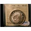 Image 1 : 1938 $1 ICCS MS65.  Fully struck with clean surfaces.  Lovely russet tone all around on the obverse 