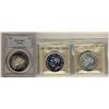 Image 1 : 1939 $1 PCGS, ICCS MS64 & 1949 MS64.  Lot of 3 coins, with 1 x 1939 PCGS graded.  