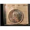 Image 1 : 1945 $1 ICCS MS63. Brilliant and lustrous.