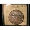 Image 1 : 1945 $1 ICCS MS64. Lightly toned, scarce this nice.