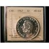 Image 1 : 1947 $1 BL7 ICCS MS63. Full white in colour.