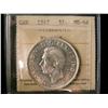 Image 1 : 1947 $1 BL7 ICCS MS64.  Fully white and lustrous.
