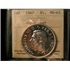Image 1 : 1947 $1 ML ICCS MS63. Brilliant and lustrous.