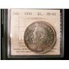 Image 1 : 1950 $1 ICCS MS65.  Lustrous with hint of gold toning.