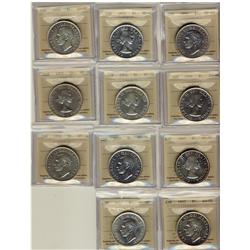 1951 Arnp EF45, 1955 EF40, 1950 Arnp, 1954(2), 1955 & 1960 AU50 and 1949, 1950 & 1952 NWL AU55 and 1