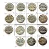 Image 1 : 1951(4), 1952(8), 1954, 1955 & 1955 Arnp No DB $1.  Lot of 15 coins including varieties VF or better