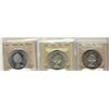 Image 1 : 1958, 1963 & 1965 Type 5 $1 ICCS MS64.  Lot of 3 coins.  1958 designated Cameo.