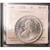 Image 1 : 1958 $1 ICCS MS65.  Untoned example.