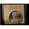 Image 1 : 1967 $1 ICCS MS65.