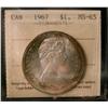 Image 1 : 1967 $1 ICCS MS65.