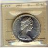 Image 1 : 1967 $1 ICCS MS65. Fully white on both sides except for a few tiny spots on reverse.