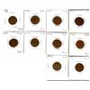 Image 1 : 1922 1¢.  Lot of 10 key date cents.  VG to F.