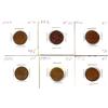 Image 1 : 1922 1¢.  Lot of 6 key date cents.  F to VF.
