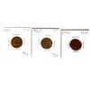 Image 1 : 1925 1¢.  Lot of 3 key date cents.  VG to F, lighlty cleaned.