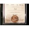 Image 1 : 1935 1¢ ICCS MS64RD.  85% red with frostlike finish.