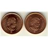 Image 1 : 2006 Logo 1¢.  Lot of two coins, 1 x magnetic and 1 x Zinc.  Both BU.