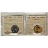 Image 1 : 1943 & 1948 5¢ ICCS MS64.  Lot of 2 coins.