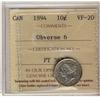 Image 1 : 1894 10¢ Obv 6 ICCS VF20.