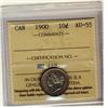 Image 1 : 1900 10¢ ICCS AU55.   Well struck and lustrous.