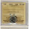 Image 1 : 1910 10¢ ICCS MS60.