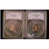 Image 1 : 1954 10¢ PL65 & 1956 PL66.  Lot of 2 coins both PCGS graded.