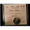 Image 1 : 1961 10¢ ICCS MS65 Heavy Cameo.