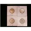 Image 1 : 1912, 1913, 1930 & 1932 25¢ EF40.  Lot of 4 coins all white and all EF in grade.