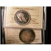 Image 1 : 1949 25¢ MS63 & MS64.  Lot of 2 coins both ICCS graded and the MS63 is designated as First Strike Ca