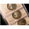 Image 1 : 1953 Lg Date NSF, 1955, 1957 & 1961 25¢ ICCS MS64.  Lot of 4 coins with the 1955 being designated as
